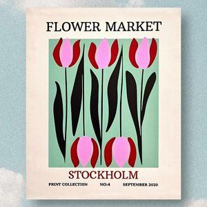 Flower Market canvas poster, BRAND NEW